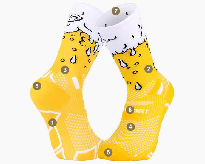 Calzini Trail Ultra Nutrisocks colletore birra